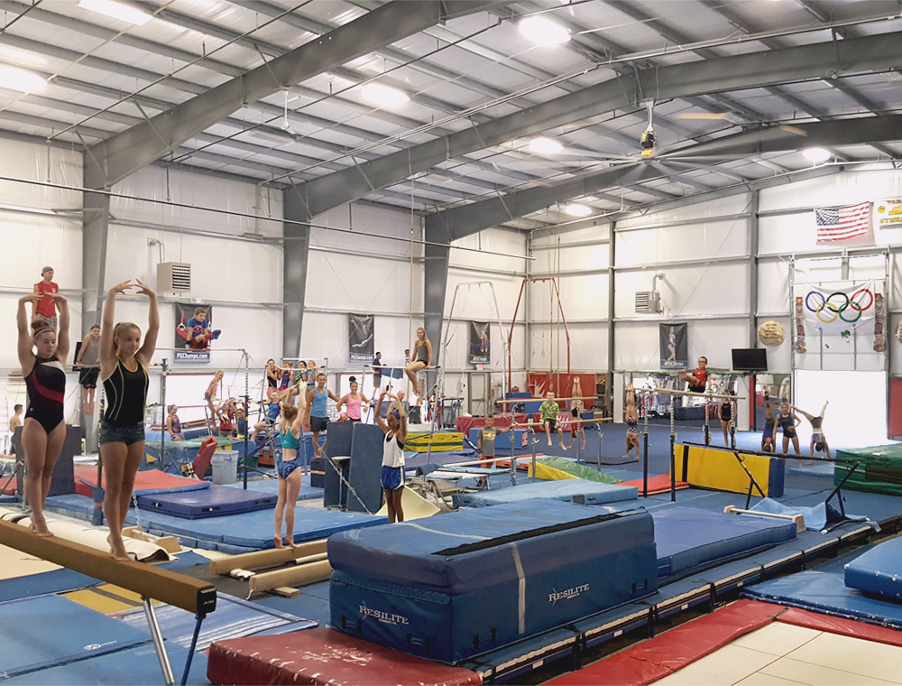 Jewart's gymnastics training facility located in Wildwood, PA